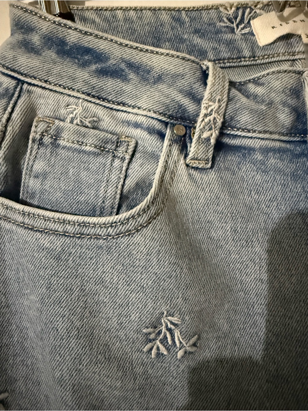 Risen embroidered barrel jeans size 3/26 - Picture 3 of 7